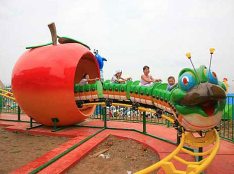 Apple model mini roller coaster for kids
