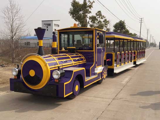 New large trackless train rides