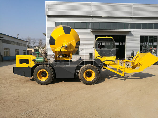 self propelled concrete mixer