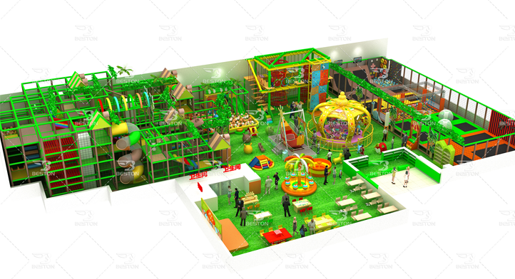 Forest theme indoor playground in the Philippines 